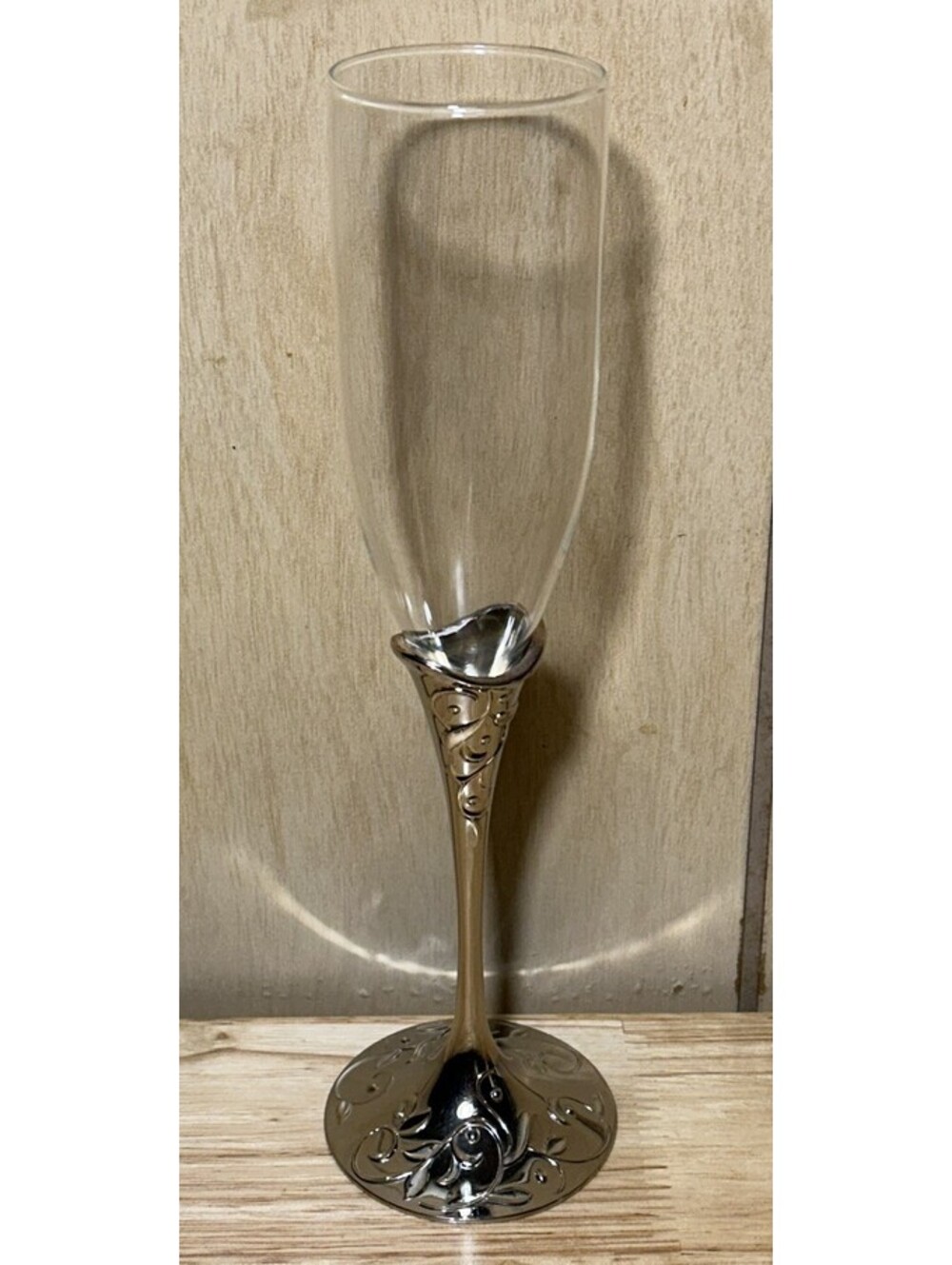 Vintage Lenox Jubilee Pearl Silver Plated Champagne Flute 2000’s